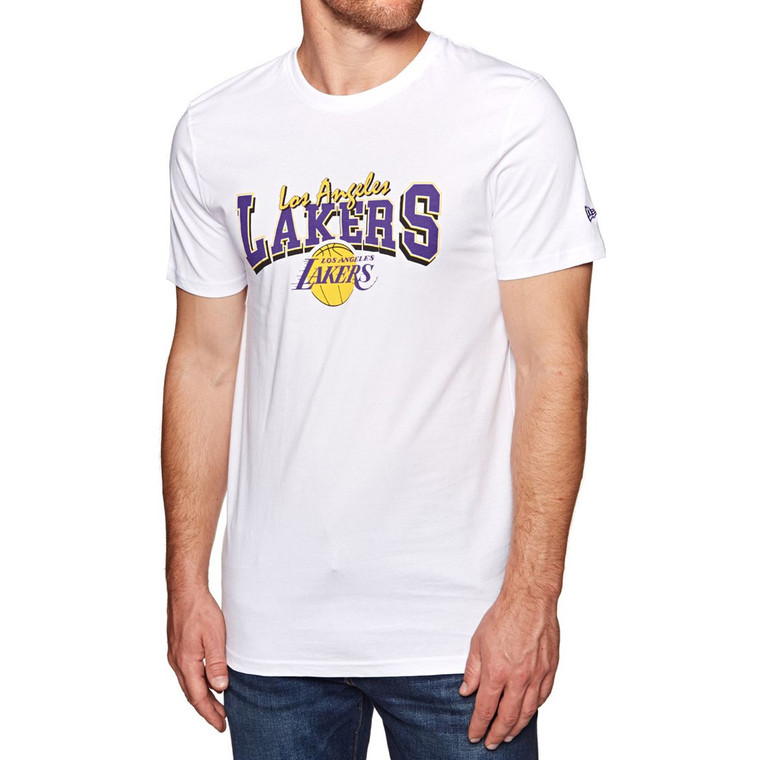 NEW ERA Los Angeles Lakers basketball cotton t-shirt [white]