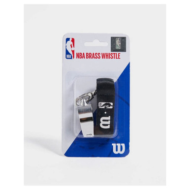 WILSON NBA brass whistle and lanyard [silver]