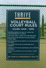 Volleyball Court Rules Sign