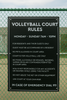 Volleyball Court Rules Sign