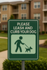 Curb Your Dog Sign - Custom