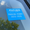 Parking Decals - 3" x 2" No Numbers