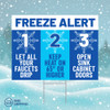 24" x 18" Freeze Warning Bandit Signs - Freeze Alert Steps