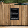 Dumpster Rules Sign Black - 20" x 30"