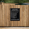 Dumpster Rules Sign Black - 20" x 30"