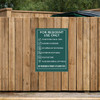 Dumpster Rules Sign Green - 20" x 30"
