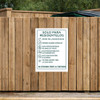 Dumpster Rules Sign Green - 20" x 30"