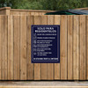 Dumpster Rules Sign Navy - 20" x 30"
