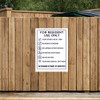 Dumpster Rules Sign Navy - 20" x 30"