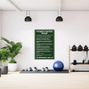 Fitness Center Rules Sign Dark Green - 20" x 30"