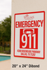 Pool Emergency Sign 