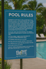 Pool Rules Sign