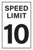 Speed Limit Sign - 12" W x 18" H