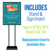 Sign Stand and Insert