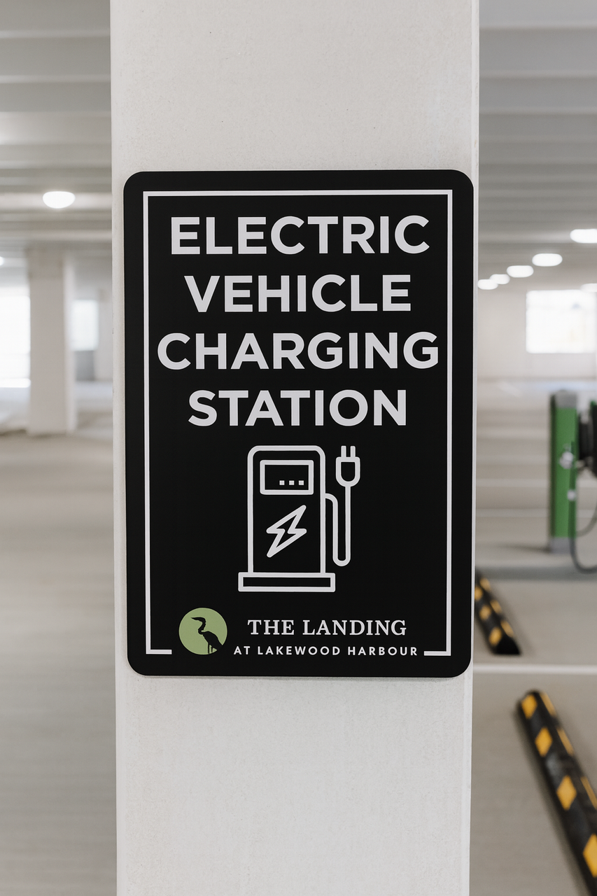 Electric Vehicle Charging Sign 12" x 18"