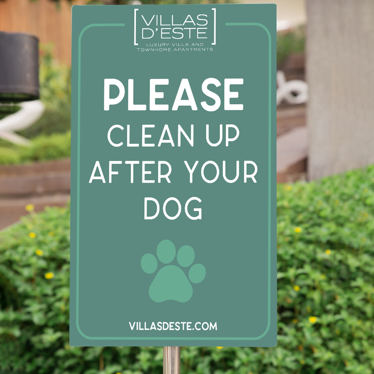 Curb Your Dog Sign - Custom