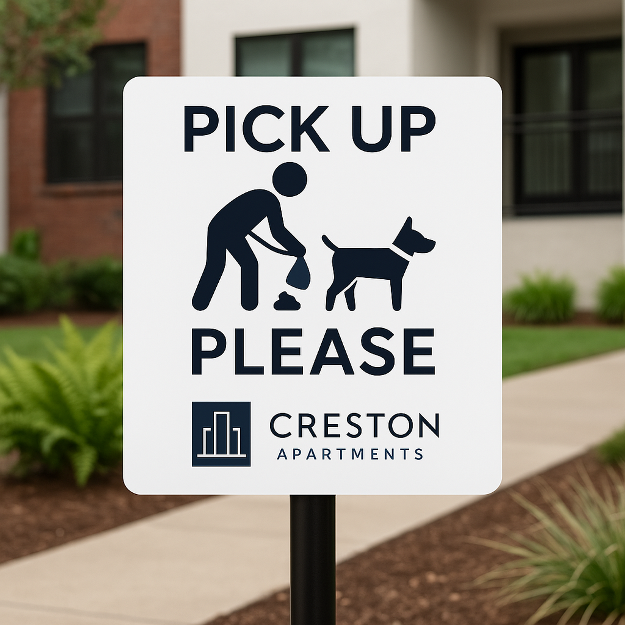 Curb Your Dog Sign - Custom