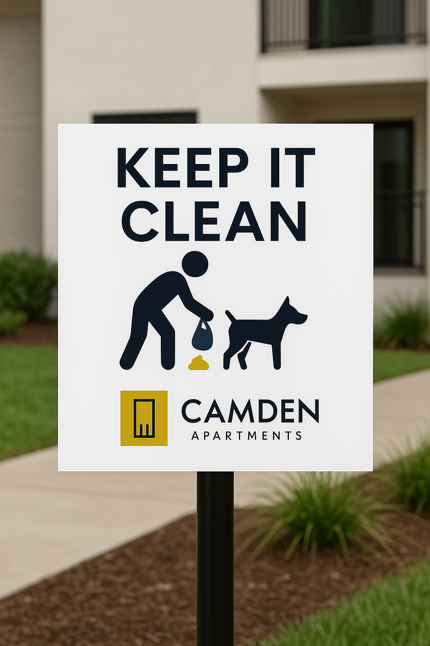 Curb Your Dog Sign - Custom