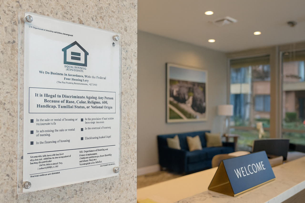 Acrylic Fair Housing Sign Acrylic Fair Housing Sign