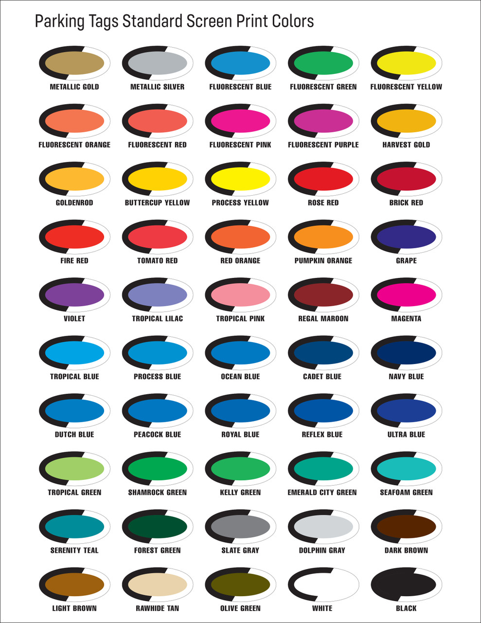 Parking Decals - 3" x 3" No Numbers
