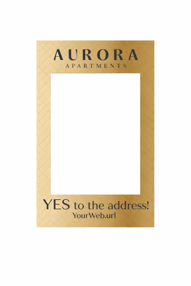 Single-Sided Picture Frame Photo Op Sign (YES To The Address!)