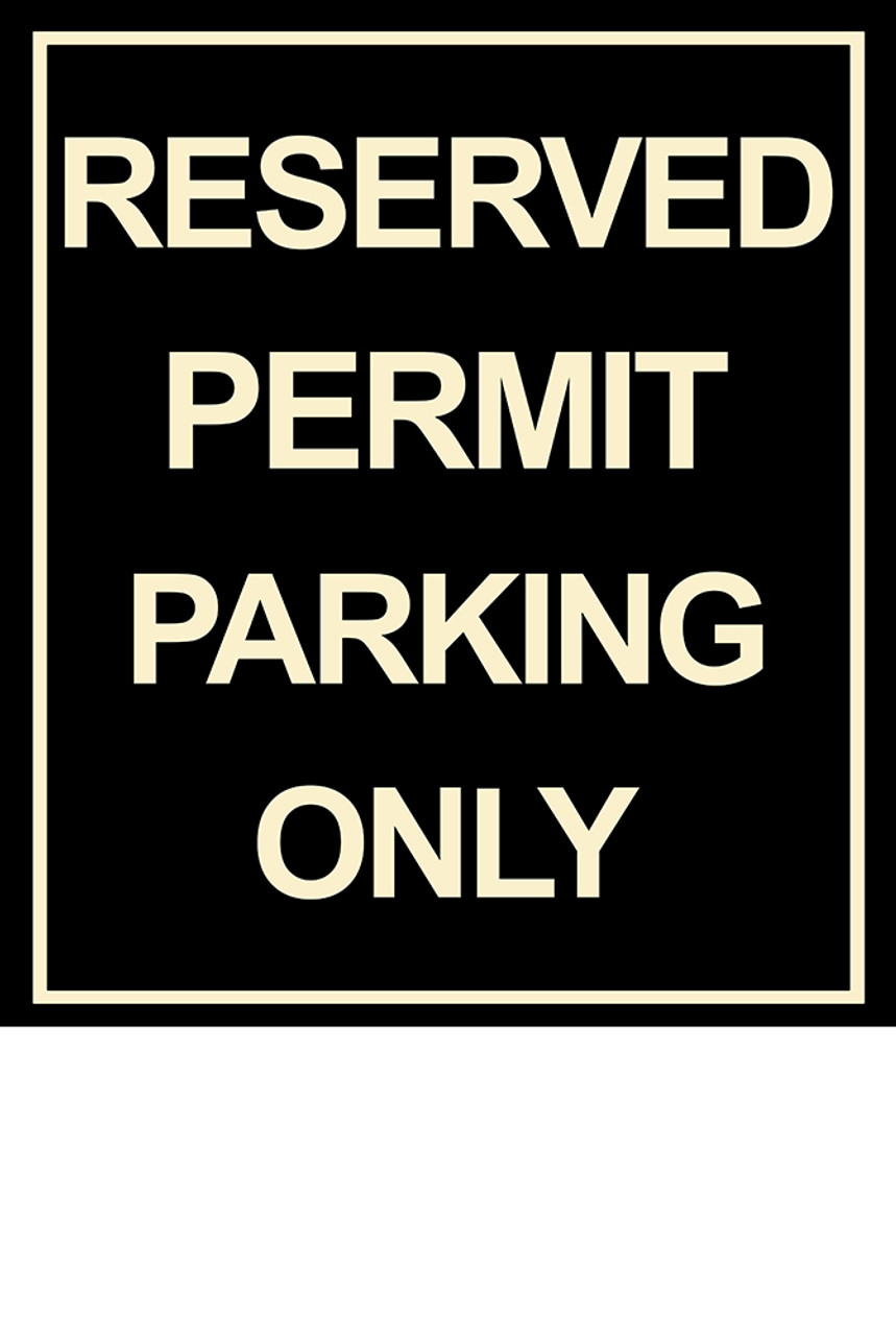 Reserved Parking Decal (Customized)
