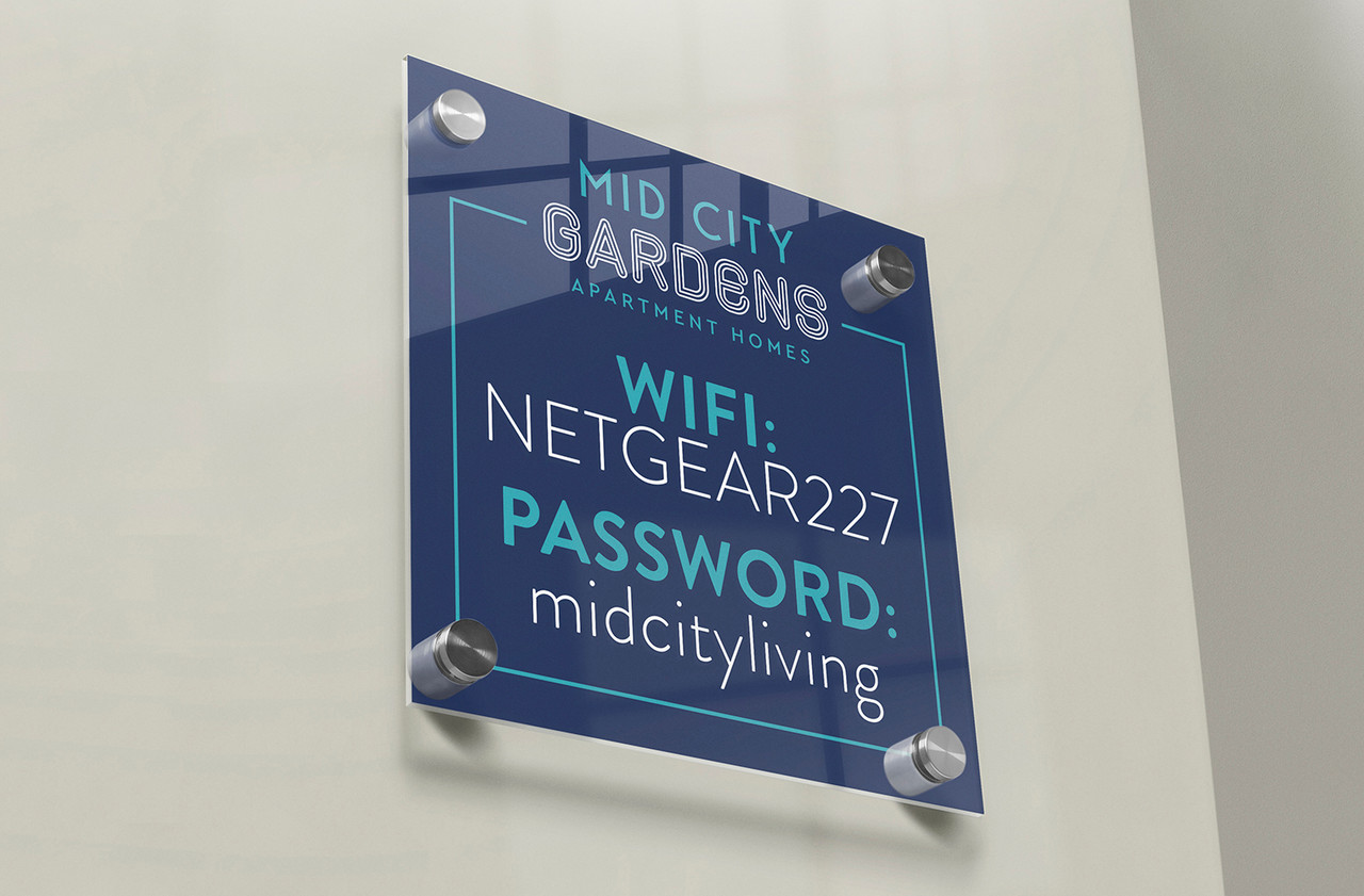 Wi-Fi Acrylic Sign