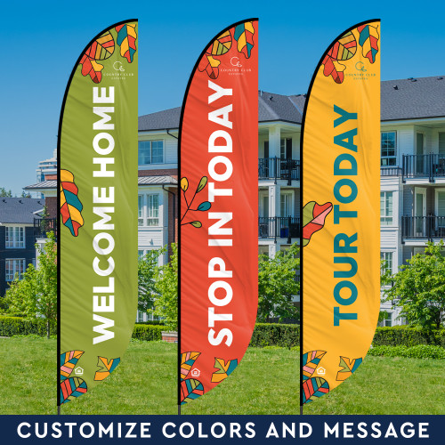 Custom Feather Flag - Fall Coloring Book Custom Feather Flag - Fall Coloring Book