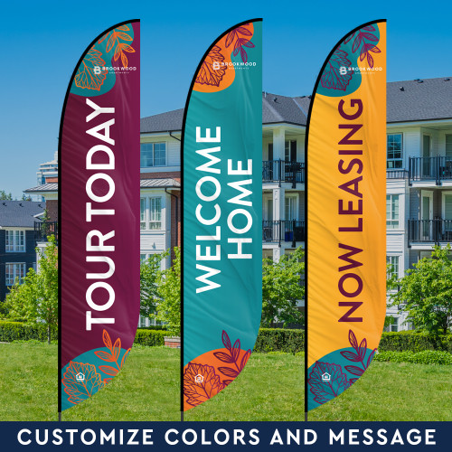 Custom Feather Flag - Neon Fall Custom Feather Flag - Neon Fall