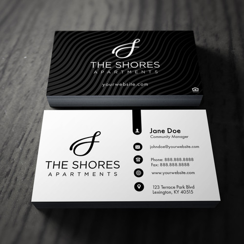 Business Cards- Wave Business Cards- Wave