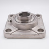 SUCSF208 Stainless Steel 4 Bolt Flange Shaft Size 40mm Side View