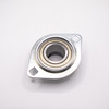 SAPFL202-10 Pressed Steel Two Bolt Flange Locking Collar Mounted Bearing 5/8" Bore Front View