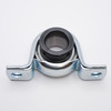 SAPP202 Pressed Steel Locking Collar Pillow Block Bearing 15mm Bore Flat View