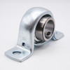 SBPP202 Pressed Steel Set Screw Pillow Block Bearing Angled View