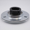 SAPF202-10 Press Steel 3 Bolt Flange Locking Collar Bearing Shaft Size 5/8 Side View