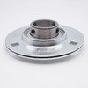 SBPF203 Press Steel 3 Bolt Flange Set Screw Bearing Shaft Size 17mm Side View