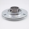 SBPF204 Press Steel 3 Bolt Flange Set Screw Bearing Shaft Size 20mm Side View
