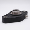 WP-SSBFL206+CC Waterproof Thermoplastic 2-Bolt Oval Flange Block 30mm Bore Left Angled View