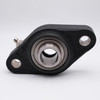 WP-SSBFL208+CC Waterproof Thermoplastic 2-Bolt Oval Flange Block 40mm Bore Front View