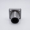 LMK12-UU Flange Linear Motion Ball Bearing Sizes 12x21x30mm Front View