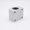 SMA10UU Pillow Case Linear Bearing 10mm Bore Bottom Left Side View