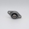 KFL8-2RS Mini Zinc Flange Set Screw Ball Bearing 8mm Bore Front View