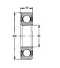 6200-2RSJ/C3 bearing drawing