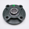 UCFC206-17 Round Flange Housing 4 Bolt w/ Set Screw Ball Bearing Shaft Size 1-1/16" Top View