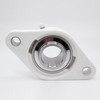 SUCVFL201-8 Plastic Oval 2 Bolt Flange 1/2" Back View