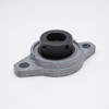 UFL004-2RS Mini Zinc Flange Eccentric Bearing Unit 20mm bore Side View
