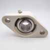 SUCVFL205-16 Two Bolt Thermoplastic Flange Block Ball Bearing 1" Bore Back View