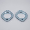 62MST 2-Bolt Pressed Steel Flange Housing 62mm Bottom View