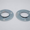 52MS 3-Bolt Pressed Steel Circle Flange Housing 52mm Side by Side View
