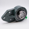 UCFB206 3 Bolt Bracket Flange w/Set Screw Locking Ball Bearing Shaft Size 30mm Side View